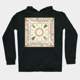 Pink Flowers And Dream Catcher Patterns Hoodie